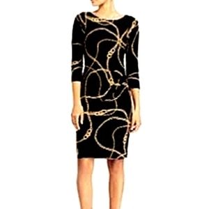 Lauren Ralph Lauren Chain Link Print Dress